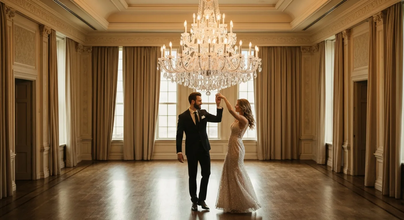 Pareja bailando en la celebración